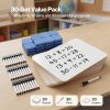 Levede Mini Whiteboard 30 Pack White Boards With Pens Erasers Classroom White