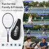Centra 9Pcs Tennis Racket Set Lightweight Racquet Balls Carry Bag Overgrips