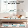 Lavio Memory Foam Mattress Topper 7cm Single Dual Layer Pressure Relief Washable