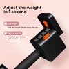 Centra A Pair 2.8KG-10KG Adjustable Dumbbells With Metal Weight Block Set Black