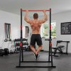 Centra Pull Up Bar, Pull Up Station, Dip Bars Free Standing, 220KG, Black Red