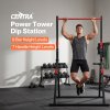 Centra Pull Up Bar, Pull Up Station, Dip Bars Free Standing, 220KG, Black Red