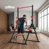 Centra Pull Up Bar, Pull Up Station, Dip Bars Free Standing, 220KG, Black Red