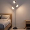 Emitto Floor Lamp, 3-Light Dimmable Standing Lamp, Remote Touch, Black