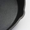 Toque Frying Pan Non Stick Cast Iron 30cm Steak Skillet Round BBQ Grill Camping