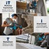 Traderight 21V Cordless Rotary Hammer Drill SDS Plus Concrete Impact Drill Tool