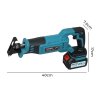 Traderight Cordless Reciprocating Saw Set For Wood Metal 2 Battery Safety Goggle