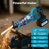 Traderight Cordless Reciprocating Saw Set For Wood Metal 2 Battery Safety Goggle