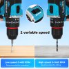 Traderight 96 in 1 Cordless Electric Drill Set Driver Screwdriver Rechargeable