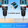 Traderight 2 Battery 21V Cordless Drill Combi Driver Electric Screwdriver Set