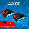 Traderight 2 Battery 21V Cordless Drill Combi Driver Electric Screwdriver Set