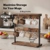 Levede Mug Holder Stand Coffee Cup Rack Organiser Countertop Mug Tree with Hooks