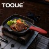 Toque Cast Iron Griddle Grill Pan Square Skillet BBQ Non?Stick Frying Cookware