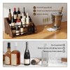 Toque Counter Top Wine Rack Storage Liquor Bottle Display Shelf Wooden Holders
