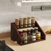 Toque Counter Top Wine Rack Storage Liquor Bottle Display Shelf Wooden Holders