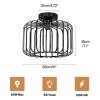 Emitto Ceiling Light Industrial Chandelier Metal Pendant Lamp Bedroom E27 Black