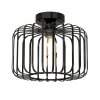 Emitto Ceiling Light Industrial Chandelier Metal Pendant Lamp Bedroom E27 Black