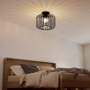 Emitto Ceiling Light Industrial Chandelier Metal Pendant Lamp Bedroom E27 Black