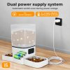 Skylos Dog Feeder Food Automatic Dispenser 6L Dual Bowl APP Timer Portal Contol