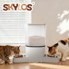 Skylos Dog Feeder Food Automatic Dispenser 6L Dual Bowl APP Timer Portal Contol
