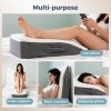 Lavio Leg Elevation Pillow Wedge Momory Foam For Knee Hip Lower Back Pain Relief