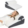 Lavio Wedge Pillow Acid Reflux Memory Foam Pregnant Reading Support Anti-snoring