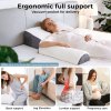 Lavio Wedge Pillow Acid Reflux Memory Foam Pregnant Reading Support Anti-snoring