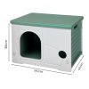 Skylos Dog Kennel Plastic Puppy Shelter Pet House Weatherproof Outdoor Indoor