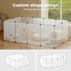 Small Animal Playpen DIY Plastic Pet Fence for Rabbit Hamster Puppy Guinea Run