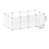 Small Animal Playpen DIY Plastic Pet Fence for Rabbit Hamster Puppy Guinea Run