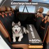 Skylos Dog Car Seat Cover Convertible Pet Back Seat Hammock Protector Waterproof