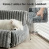 Skylos Dog Car Seat Booster Bed Carrier Memory Foam Travel Pet Seat Dark Grey