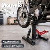 Monvelo Hydraulic Motorcycle Lift Stand Dirt Bike Repair Jack Adjustable Height