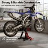 Monvelo Hydraulic Motorcycle Lift Stand Dirt Bike Repair Jack Adjustable Height