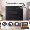 Levede Safe Box Digital Home Office Security Fireproof Code Emergency Key 31L