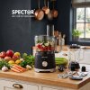 Spector Food Processor 1500W 2-Speed Pulse 2.5L Chopper 1.5L Glass Jug Black
