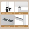 Levede Sewing Table Foldable Craft With Grid Adjustable Height Storage Black