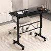 Levede Standing Desk Small Adjustable Height Folding Office 50kg Load Black