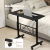 Levede Standing Desk Small Adjustable Height Folding Office 50kg Load Black
