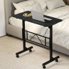 Levede Standing Desk Small Adjustable Height Folding Office 50kg Load Black