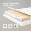Levede Corner Desk L Shaped with Drawers Power Outlet Office Gaming Wood White