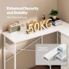 Levede Corner Desk L Shaped with Drawers Power Outlet Office Gaming Wood White