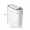 Toque Smart Trash Bin Slim Sensor Bathroom Bin With Lid Silent Open Close White