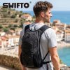 Swifto Hiking Backpack Foldable 20L Water Resistant Daypack Camping Black