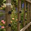 Traderight Electric Fence Insulators Grooved PP+PE Black 120pc