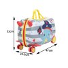 Dekko Kids Ride On Suitcase Children Travel Luggage Carry Bag Trolley
