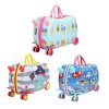 Dekko Kids Ride On Suitcase Children Travel Luggage Carry Bag Trolley