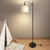 Emitto Standing Floor Lamp Living Room with Led Light Corner Remote Foot Switch