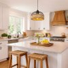 Emitto Modern Ceiling Pendant Light Shade Rattan Style Woven Lamp Shade 25cm