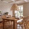 Emitto Ceiling Light Shade Wicker Basket Style Plastic Lampshade Pendant 2PCS